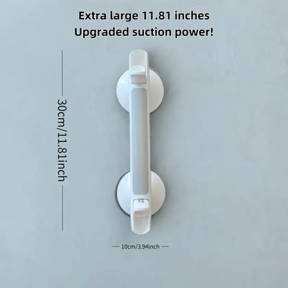 1Large Size17inch bathroom safety grab bars：No drilling required