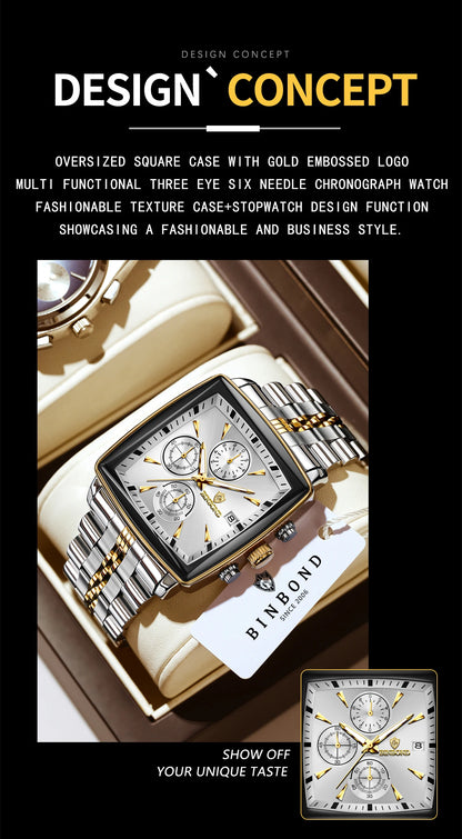 Bennstore BINBOND Luxury quartz watches for men
