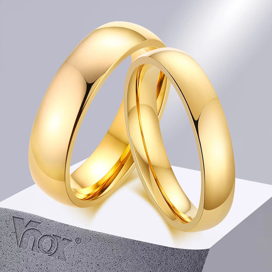 Vnox Anti Scratch Tungsten Wedding Rings for Women