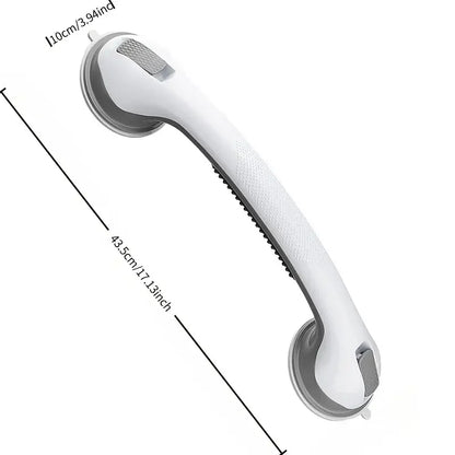 1Large Size17inch bathroom safety grab bars：No drilling required