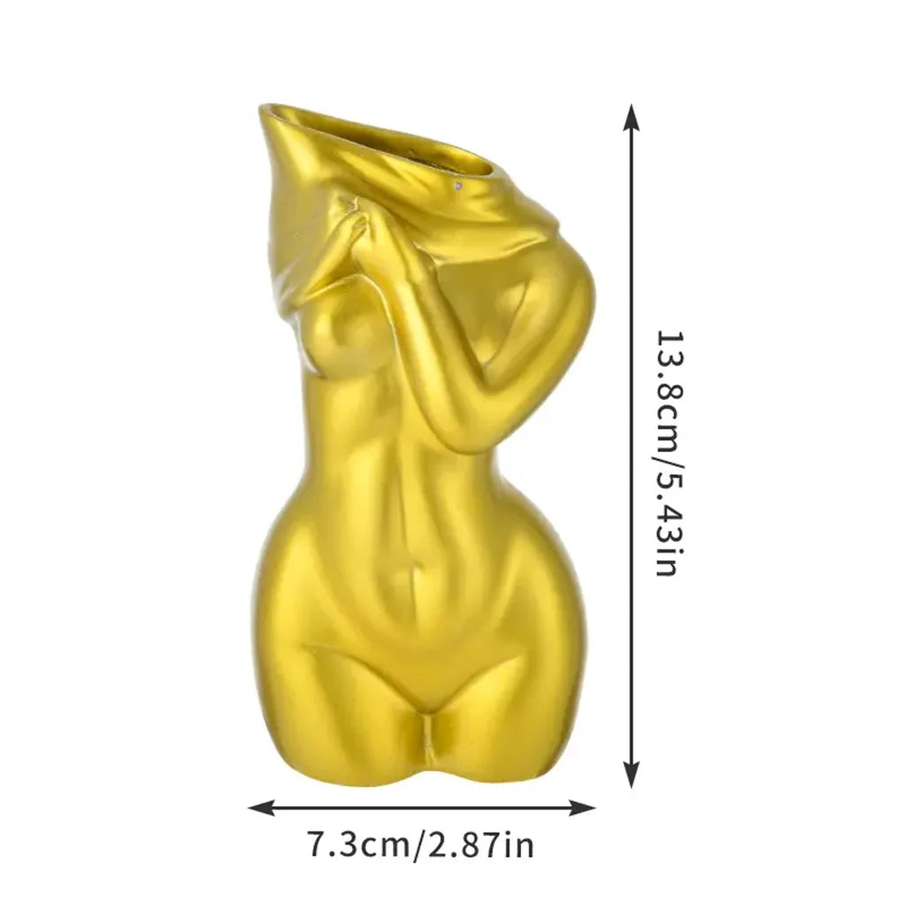 Female Body Vase Resin Sculpture Woman  Decoration