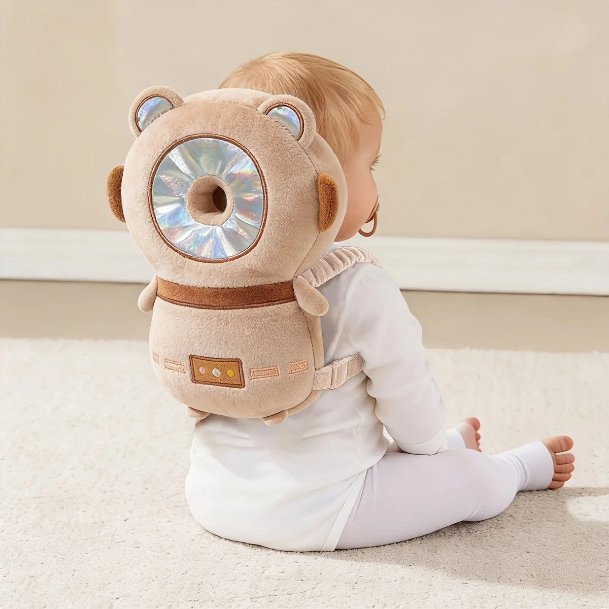 1Pc Baby Head Protection Pillow - Protective Backpack Anti-Fall Head Pillow Adjustable