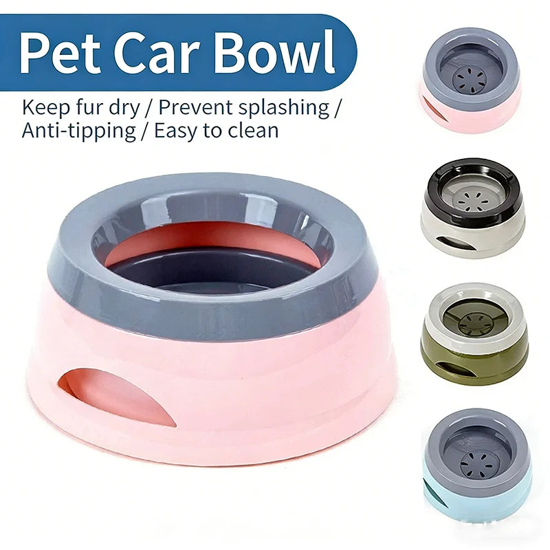 Anti Spill Pet Water Bowl Non Slip Splash Proof Dog