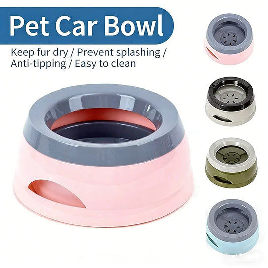 Anti Spill Pet Water Bowl Non Slip Splash Proof Dog