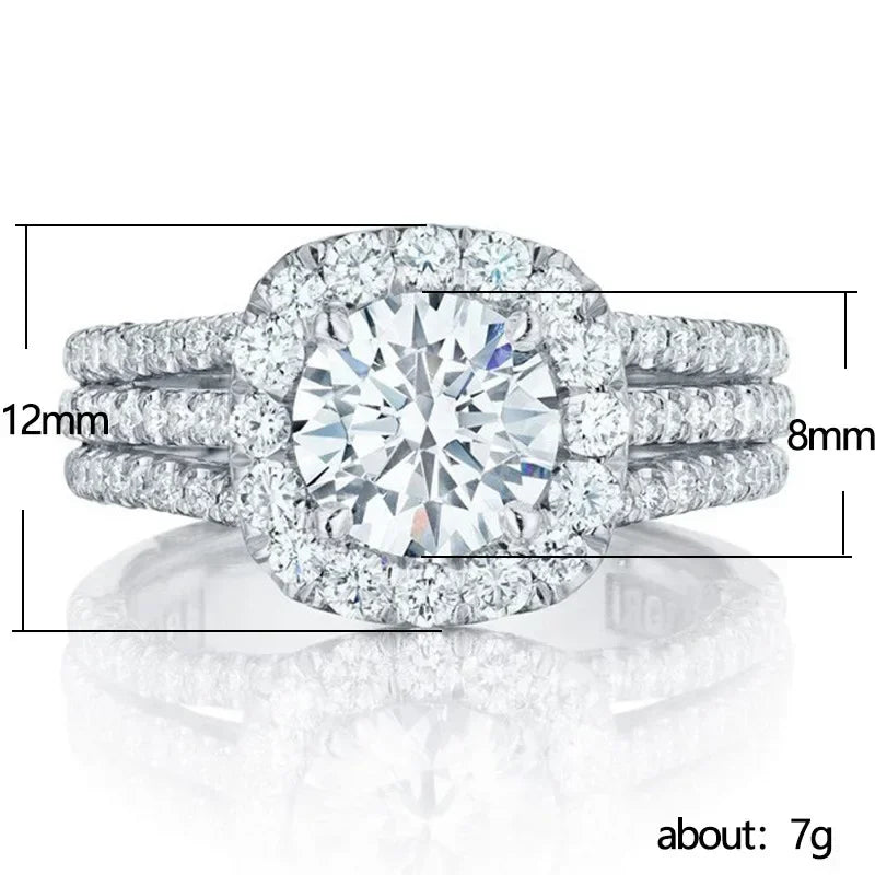 Trendy Women Rings with Brilliant Cubic Zirconia Luxury