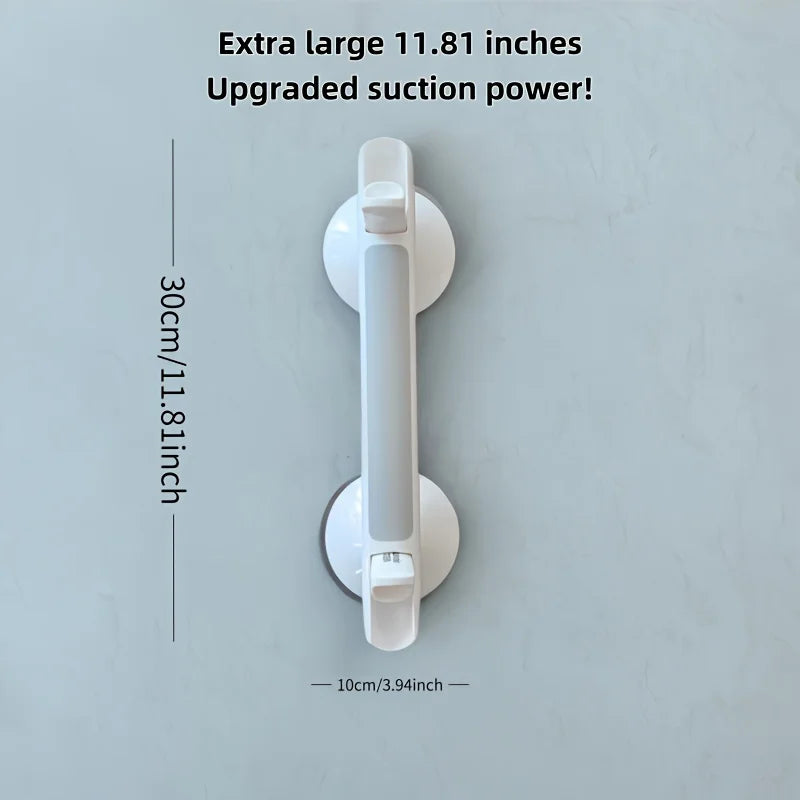 1Large Size17inch bathroom safety grab bars：No drilling required