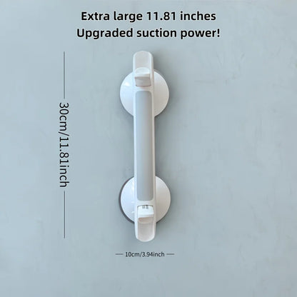 1Large Size17inch bathroom safety grab bars：No drilling required