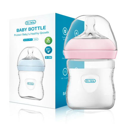 Baby PP Bottle 150/240/330ML Newborn Baby Bottle with Handle Milk