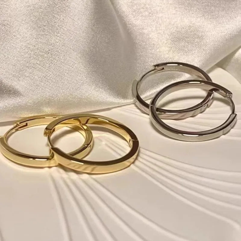 New Fashion Classics Simple Big Round Hoop Earrings  New Arrival