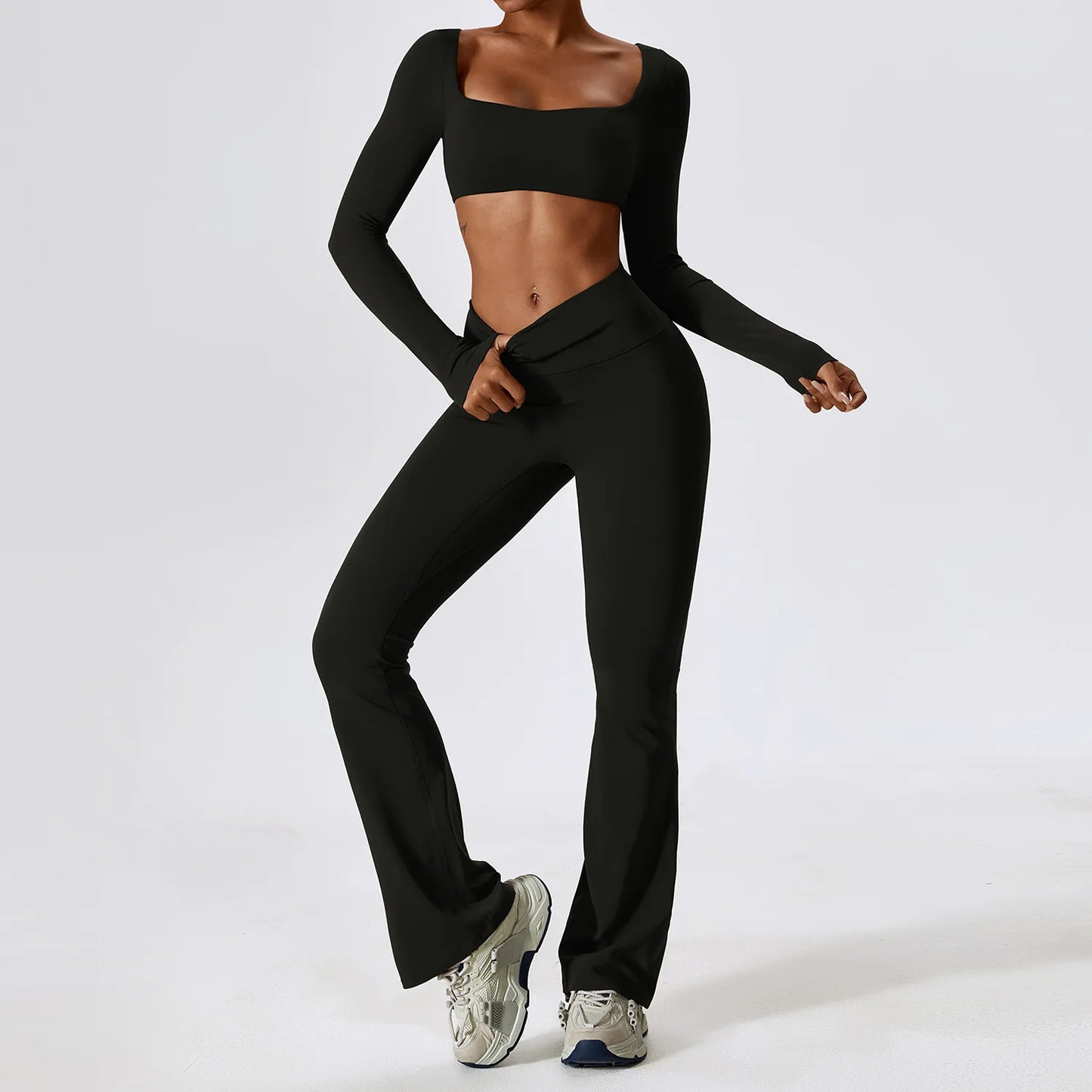 Yoga Set 2PCS Seamless Women Sportswear Workout Clothes Athletic