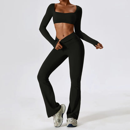 Yoga Set 2PCS Seamless Women Sportswear Workout Clothes Athletic