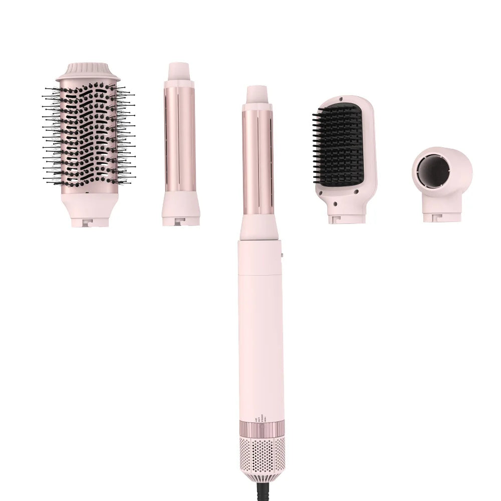 Hair dryer brush detachable 5-in-1 styling and drying system, fast drying,
