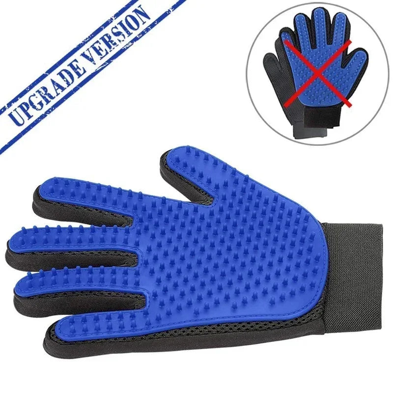 Silicone Pet Grooming Gloves Cats Hair Brush and Comb Gloves to Bathe Dogs Cleaning