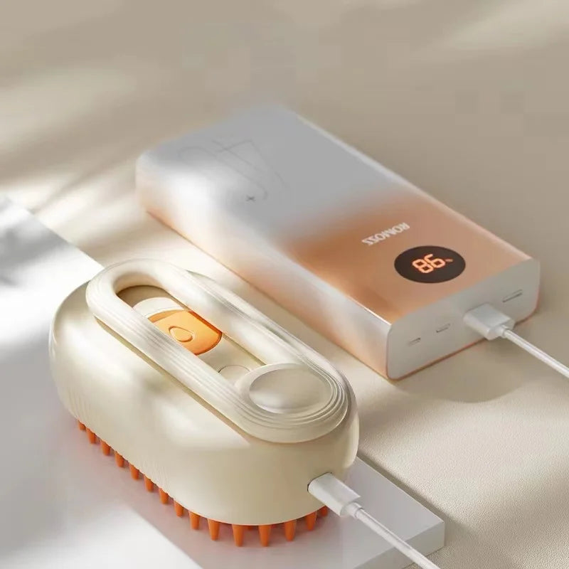 3-in-1 Dog Hair Brush Cat Hair Brush Electric Pet Cleaning Brush