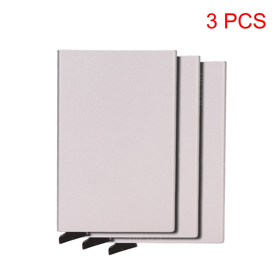 Rfid Credit Card Holder Metal Thin Slim Smart Wallet Men Women Wallets