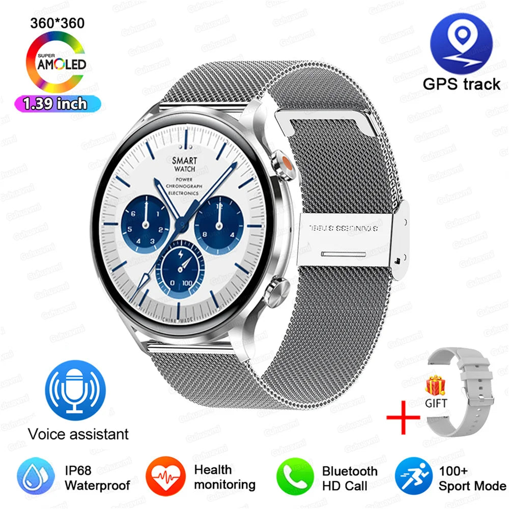 2026 New Smartwatch Women AMOLED HD Screen Always On Display Bluetoothe