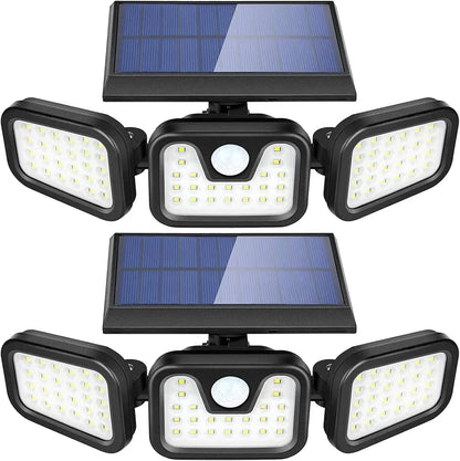 74 LED Solar Security Light with Motion Sensor Solar Floodlight 3 mode
