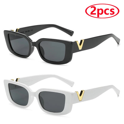 Fashion Rectangle Sunglasses Women Luxury Brand Vintage