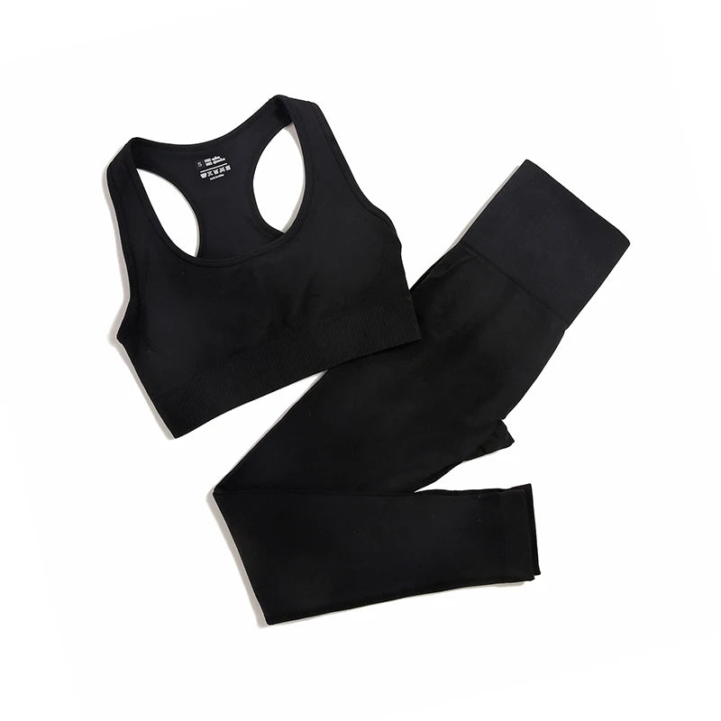 WAREBALL 2/3/4pcs Seamless Yoga Set Gym Clothes Sportswear Yoga