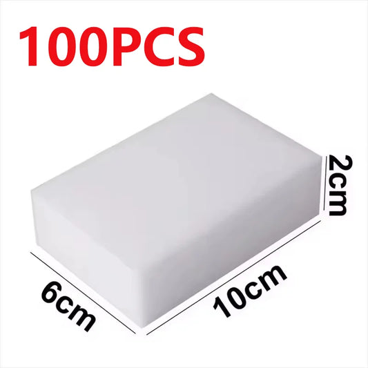 50/100Pcs Magic Sponge Cleaner Melamine Foam Scrubber for Kitchen Bathroom