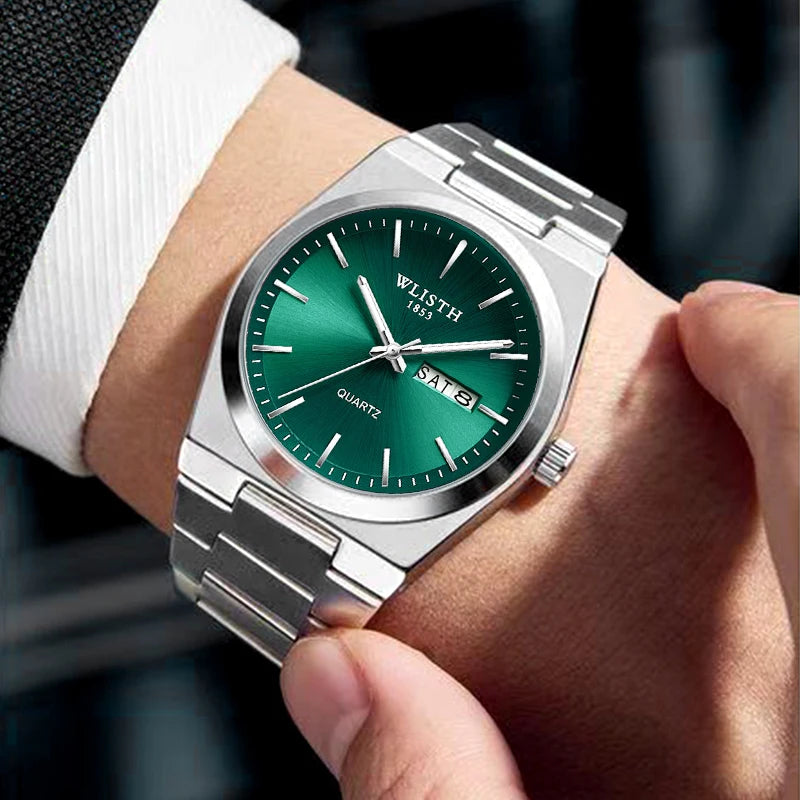bennstore Man Watch Quartz Watch Luxury Waterproof Luminous