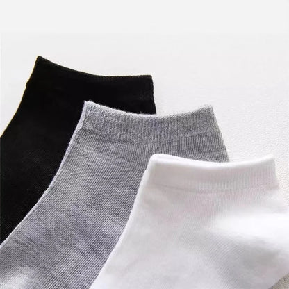 10pairs/Lot Men's Socks Casual Boat Socks Black Business Socks Solid