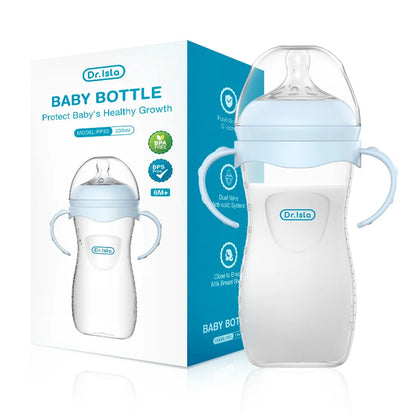 Baby PP Bottle 150/240/330ML Newborn Baby Bottle with Handle Milk