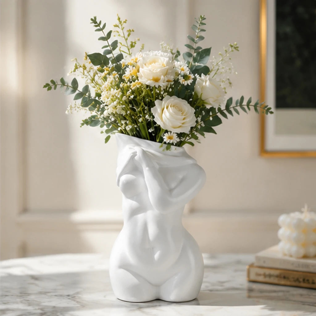 Female Body Vase Resin Sculpture Woman  Decoration