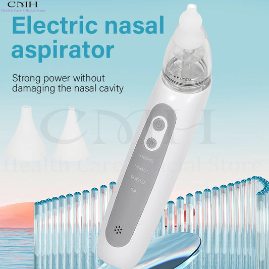 Electric Baby Nasal Aspirator 3 Suction Modes Rechargeable