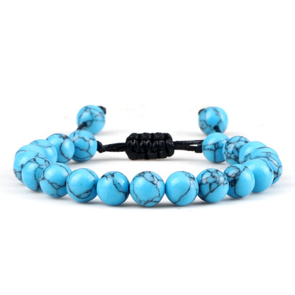 Tiger Eye Stone Beads Bracelet Adjustable Braided Rope Bangles Natural