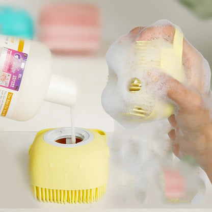 Bath Massage Brush Bathroom Multifunctional Puppy Big Dog Cat Soft Safety Silicone