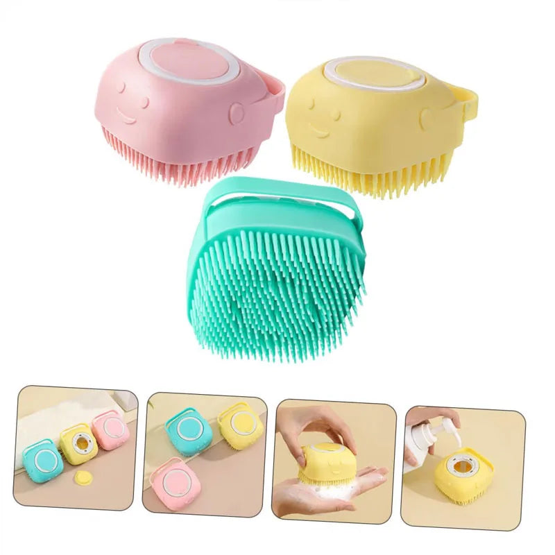 Bath Massage Brush Bathroom Multifunctional Puppy Big Dog Cat Soft Safety Silicone