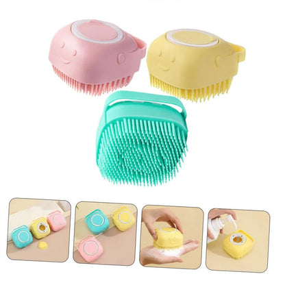 Bath Massage Brush Bathroom Multifunctional Puppy Big Dog Cat Soft Safety Silicone