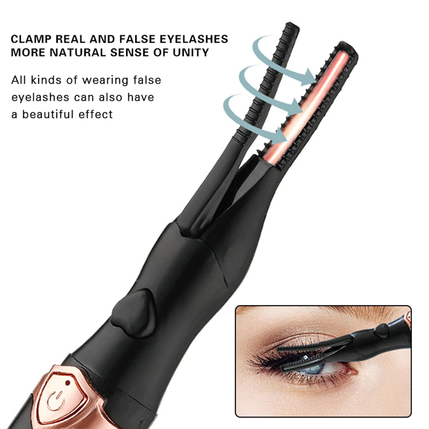 Rechargeable Electric Eyelash Curler Fast Heating Handheld Eyelash Curler