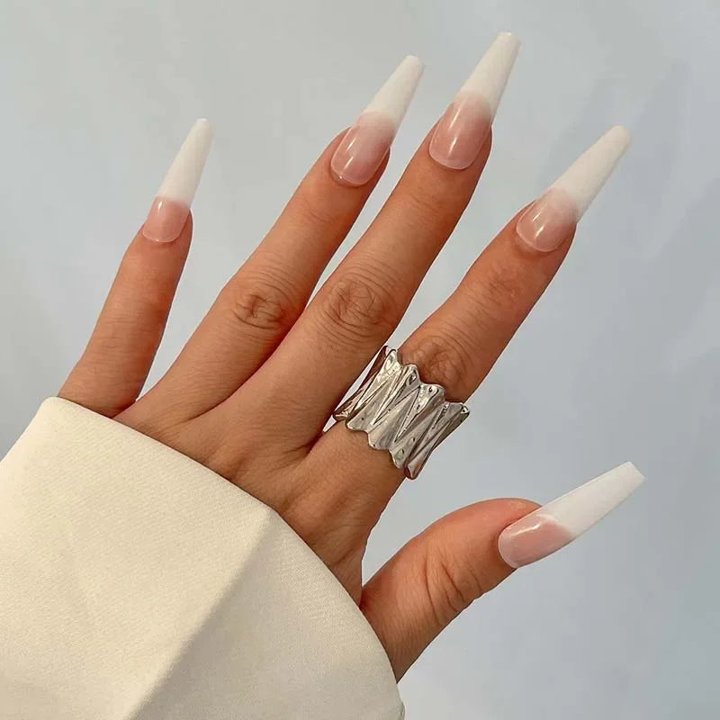 Fashion Metal Irregular Twisted Rings for Women