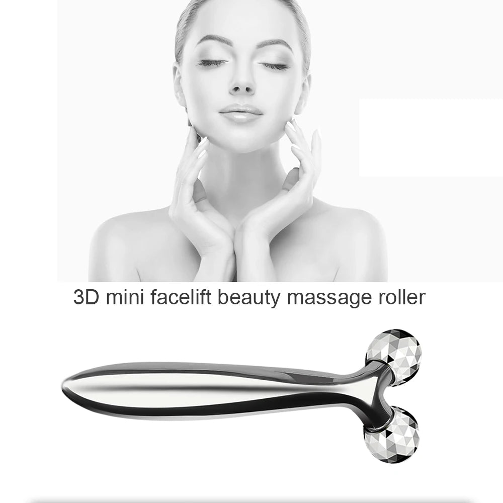 360 Rotate 3D Roller Massager Face Massage Y-Shape Thin Body Relaxation