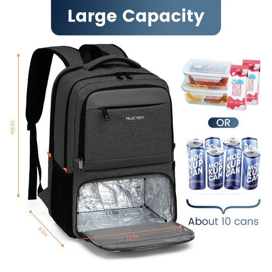 Lunch Backpack Insulated Cooler Picnic Bag Multifunctional