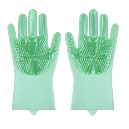 Pet Grooming Cleaning Gloves Dog Cat Bathing Shampoo Glove Scrubber Magic