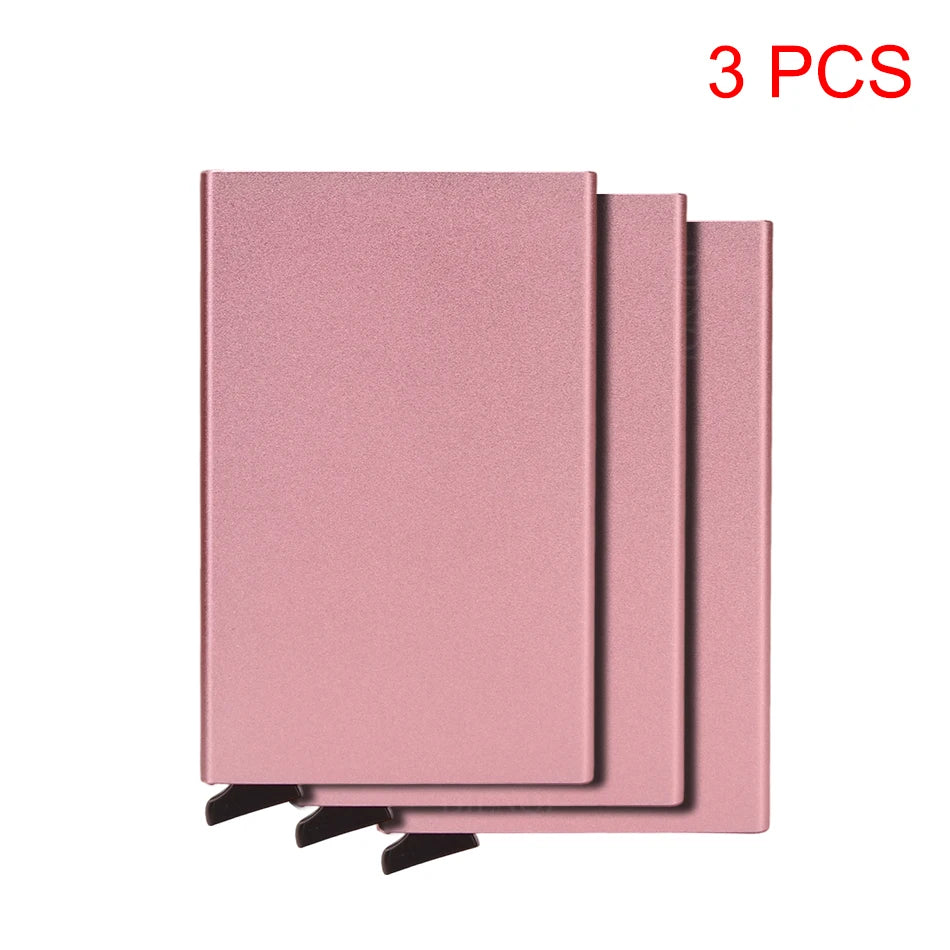Rfid Credit Card Holder Metal Thin Slim Smart Wallet Men Women Wallets