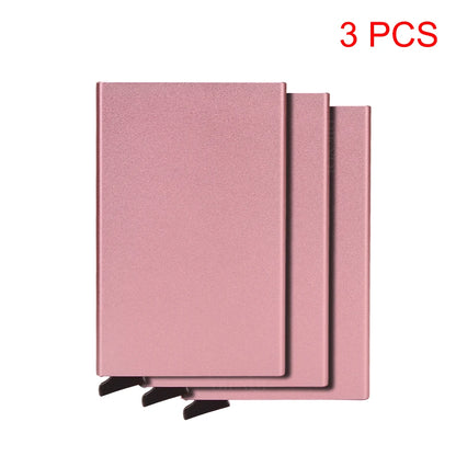 Rfid Credit Card Holder Metal Thin Slim Smart Wallet Men Women Wallets
