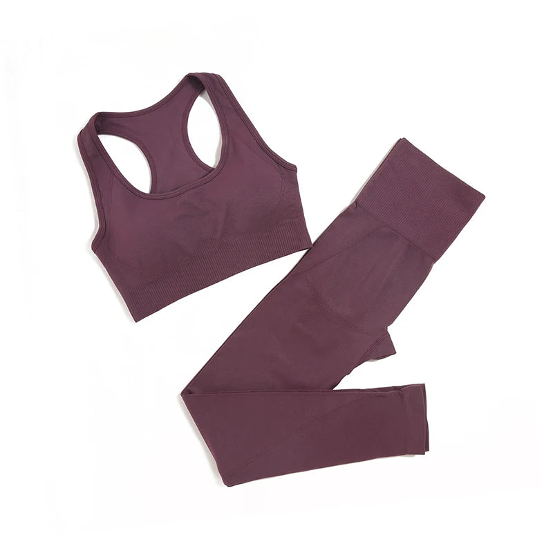 WAREBALL 2/3/4pcs Seamless Yoga Set Gym Clothes Sportswear Yoga