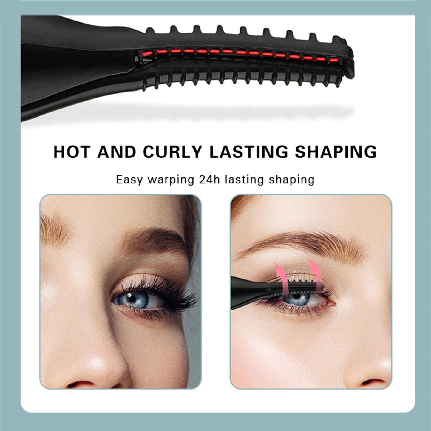Rechargeable Electric Eyelash Curler Fast Heating Handheld Eyelash Curler