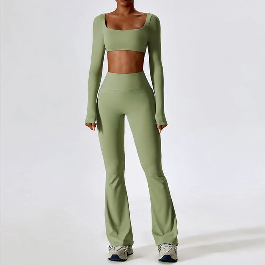 Yoga Set 2PCS Seamless Women Sportswear Workout Clothes Athletic