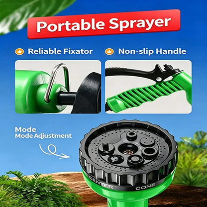 30M/100FT expandable water pipe, magic flexible water pipe with 7 spray modes