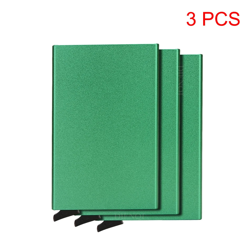 Rfid Credit Card Holder Metal Thin Slim Smart Wallet Men Women Wallets
