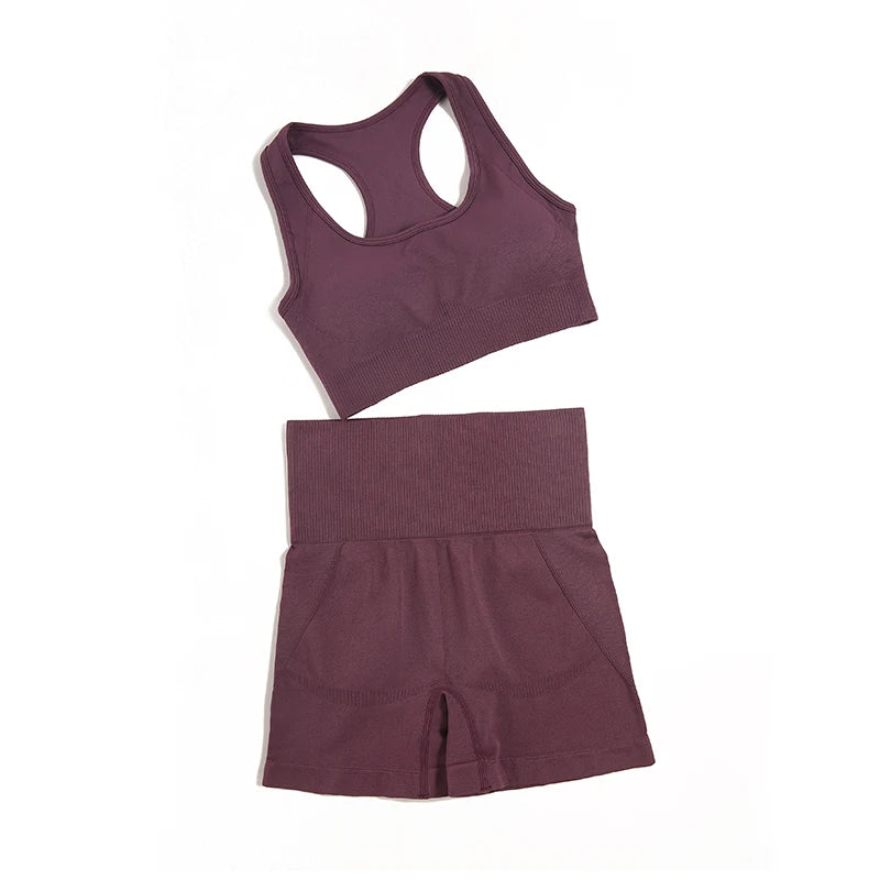 WAREBALL 2/3/4pcs Seamless Yoga Set Gym Clothes Sportswear Yoga
