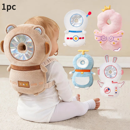 1Pc Baby Head Protection Pillow - Protective Backpack Anti-Fall Head Pillow Adjustable