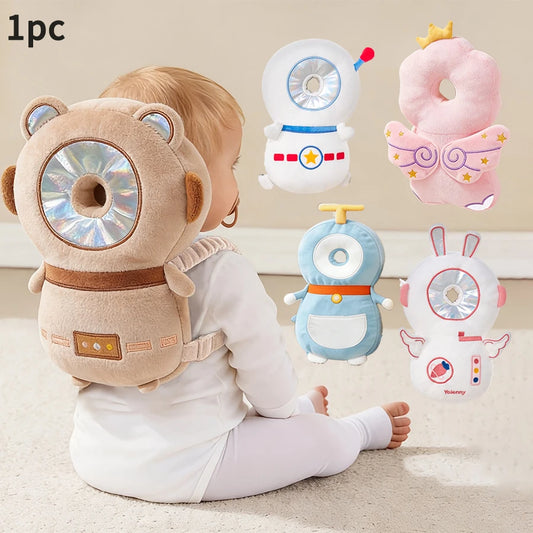 1Pc Baby Head Protection Pillow - Protective Backpack Anti-Fall Head Pillow Adjustable