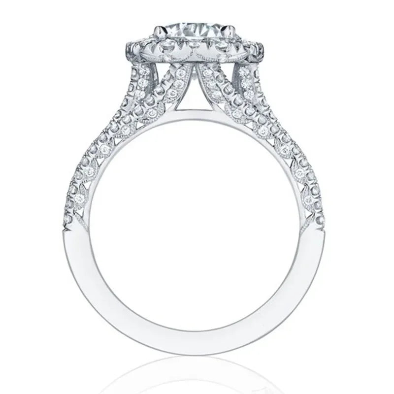 Trendy Women Rings with Brilliant Cubic Zirconia Luxury