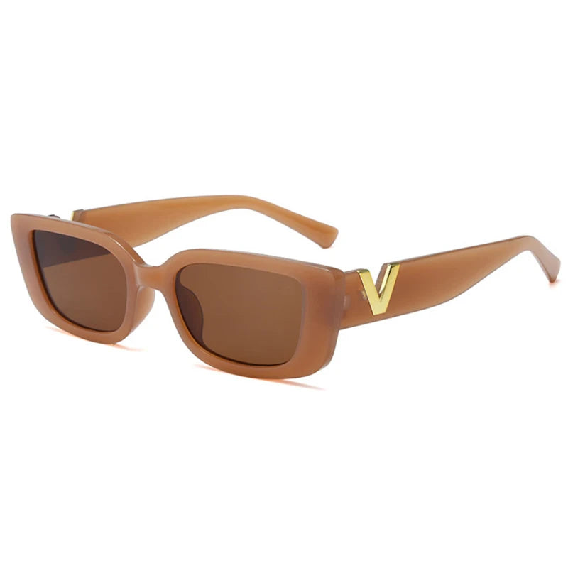 Fashion Rectangle Sunglasses Women Luxury Brand Vintage